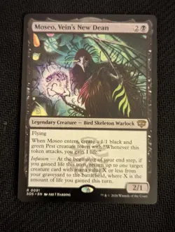 MTG Magic The Gathering Secrets of Strixhaven Moseo, Vein's New Dean rare ex con - Image 1