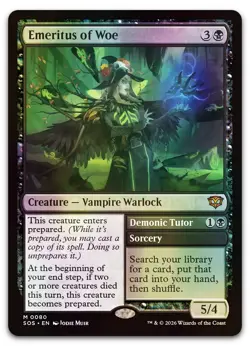 Emeritus of Woe #80 (Foil) (NM) Secrets of Strixhaven SOS Magic MTG - Image 1