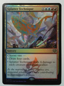 Splatter Technique *FOIL Rare* Magic MtG x1 Secrets of Strixhaven - Image 1