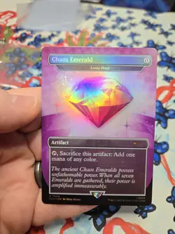 1x NM Purple Chaos Emerald - Lotus Petal (7034) Secret Lair Drop Foil - Image 1