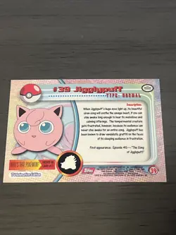Pokemon #39 Jigglypuff Nintendo Topps LP NM - Image 2