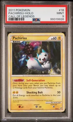Pachirisu-Holo Pokemon Call Of Legends 18 NM PSA 9 - Image 1