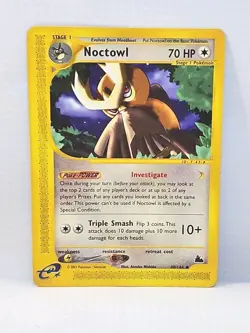 2003 Pokemon Skyridge NOCTOWL 88/144 Uncommon WOTC Vintage e-Reader - Image 1