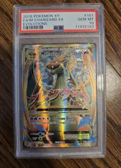 Pokemon PSA 10 Gem Mint Mega M Charizard EX 101/108 XY Evolutions Holo Foil - Image 3