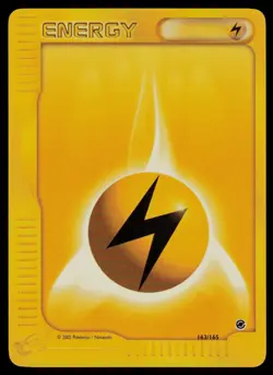 Lightning Energy #163/165 Expedition Common Pokemon TCG NM - Image 1