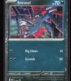 Sneasel (Cosmos Holo) 020 ME: Mega Evolution Black Star Promo Pokemon NM - Image 1