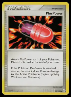 PlusPower #109/130 Diamond and Pearl Uncommon Pokemon TCG NM - Image 1