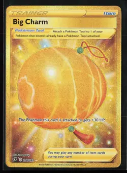 BIG CHARM 206/192 Gold Secret Rare Trainer Rebel Clash Pokemon NM - Image 1