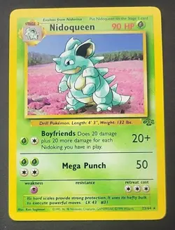 Pokemon TCG Nidoqueen 23/64 Non Holo Jungle Unlimited 1999 WoTC UNGRADED - Image 1