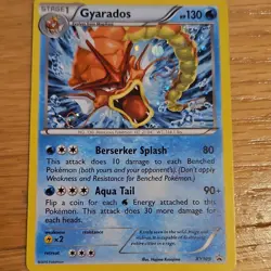 Pokemon TCG Gyarados 130 HP Holo Promo XY XY109 Stage 1 2016 English - Image 2