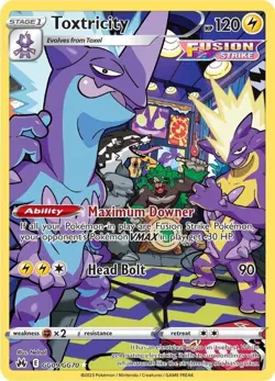Toxtricity GG09/GG70 Crown Zenith: Galarian Gallery Ultra Rare Pokemon TCG NM - Image 1