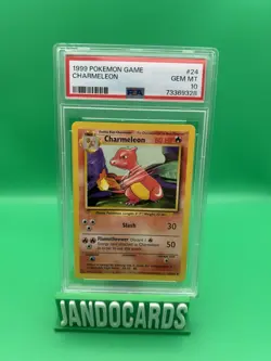 1999 Pokemon TCG Base Set Charmeleon #24 PSA 10 - Image 1
