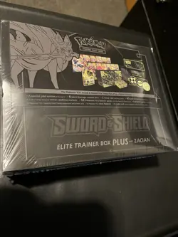 Pokemon TCG Sword Shield Zacian ETB Elite Trainer Box New Sealed - Image 2