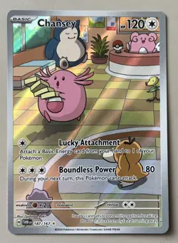 Pokemon TCG Chansey Illustration 187/167 Twilight Masquerade - Image 1