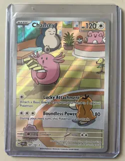 Pokemon TCG Chansey Illustration 187/167 Twilight Masquerade - Image 2