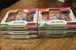 Pokemon TCG First Partner Illustration Collection Series Lot Of 6 On Hand* - Image 1