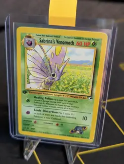 Sabrina's Venomoth Pokemon TCG Gym Heroes 1st Edition Non-Holo 34/132 NM - Image 1