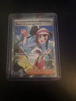 Pokemon TCG Rosa's Encouragement 114/088 Perfect Order Prerelease Full Art NM - Image 1
