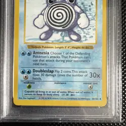 Pokemon PSA 10 Shadowless Base Set Poliwhirl 38/102 GEM MINT - Image 3