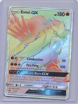 Entei GX 74/73 Rare Rainbow Shining Legends Pokemon Near Mint - Image 1