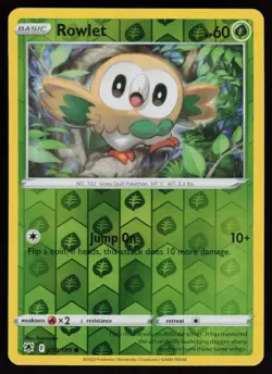 ROWLET 019/189 COMMON ASTRAL RADIANCE POKEMON REVERSE HOLO NM/M - Image 1