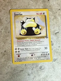 Pokemon TCG Snorlax 27/64 Jungle Unlimited Non-Holo Rare 1999 LP/MP - Image 1
