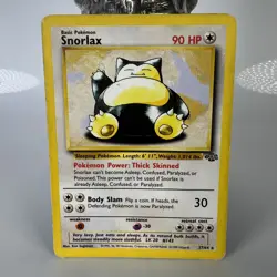 Pokemon TCG Snorlax Jungle Card 27/64 Unlimited Rare Non-Holo MP - Image 1