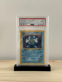 PSA 9 Pokemon TCG Card SHADOWLESS Poliwrath 13/102 Base Set Holo Rare Mint - Image 1