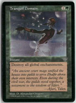Tranquil Domain Magic The Gathering Mirage MTG Card Played - Image 1