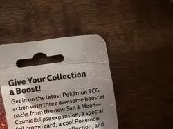 Pokemon Sun & Moon Cosmic Eclipse 3 Pack Blister Booster Sealed Celebi Promo Tcg - Image 3
