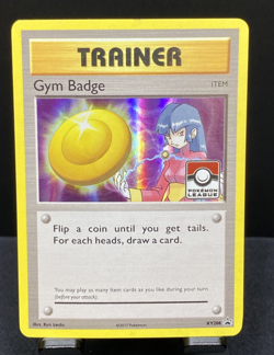 Gym Badge (Sabrina) XY208 2017 Pokemon League Exclusive Black Star Holo XY Promo - Image 1