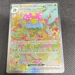 Pokemon Venusaur ex 198/165 Scarlet & Violet 151 Special Illustration Rare Holo - Image 1