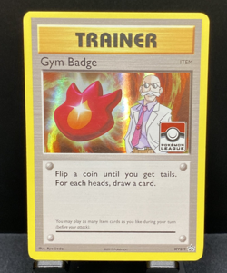 Gym Badge (Blaine) XY209 2017 Pokemon League Exclusive Black Star Holo XY Promo - Image 1