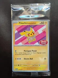 Pikachu Berkemeja Batik 190/SV-P - Sealed Indonesia Promo Pokemon TCG NM - Image 1