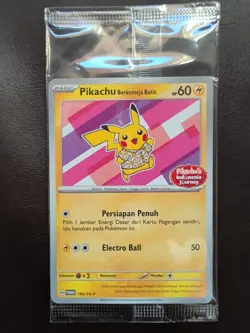 Pikachu Berkemeja Batik 190/SV-P - Sealed Indonesia Promo Pokemon TCG NM - Image 2