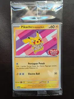 Pikachu Berkemeja Batik 190/SV-P - Sealed Indonesia Promo Pokemon TCG NM - Image 3