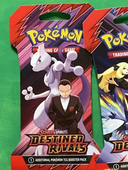 4x Pokemon TCG Scarlet & Violet Destined Rivals Sleeved Packs BRAND NEW Art Set - Image 2
