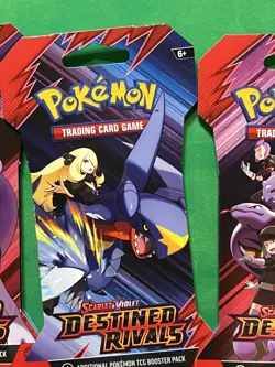 4x Pokemon TCG Scarlet & Violet Destined Rivals Sleeved Packs BRAND NEW Art Set - Image 3