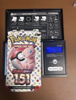 Heavy 22.80g Pokemon TCG 151 Booster Pack 🔥🔥 Weighed Factory Sealed New SEALED - Image 1