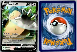 Snorlax V 141/202 Holo V Rare Sword & Shield Pokemon NM - Image 3