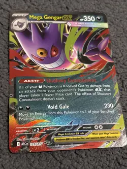 Pokemon Mega Gengar ex 125/217 Double Rare Holo Ascended Heroes Near Mint NM - Image 1