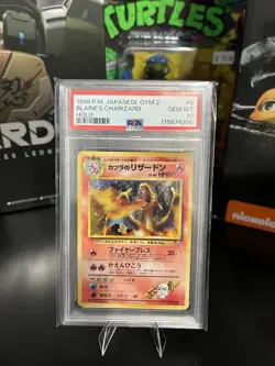 Pokemon Blaine's Charizard Gym 2 Japanese Holo Rare #006 PSA 10 Gem Mint. Swirl - Image 5