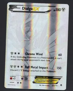 Dialga EX (Full Art) Secret Rare 122/119 Holo - 2014 Pokemon - LP/MP - Image 1