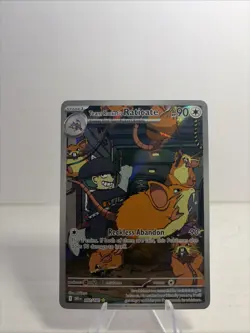 Pokemon Team Rockets Raticate 202/182 Destined Rivals NM - Image 1