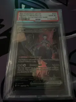 2025 Pokemon Team Rocket's Mewtwo Ex #231 Destined Rivals SIR Gem Mint PSA 10 - Image 1