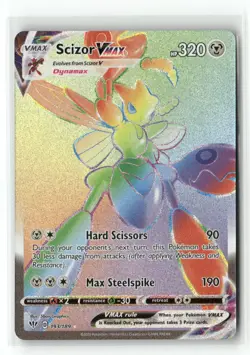 Scizor VMAX 193/189 Rainbow Rare Darkness Ablaze Pokemon Holo Near Mint - Image 1