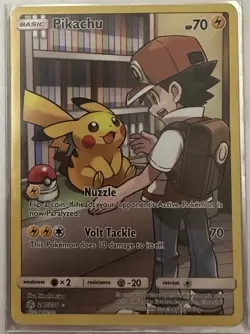 Pokemon TCG Pikachu Sun & Moon - Cosmic Eclipse 241/236 Holo Secret Rare - Image 1