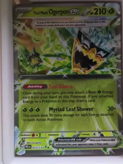 Pokemon Prismatic Evolutions - Teal Mask Ogerpon Ex - 012/131 - Full Art - MINT - Image 2