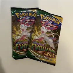 Evolving Skies Sylveon Booster Packs (2) Pokemon Trading Card Game English - Image 1