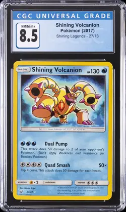 2017 POKEMON SHINING LEGENDS #27/73 SHINING VOLCANION CGC 8.5 - Image 1